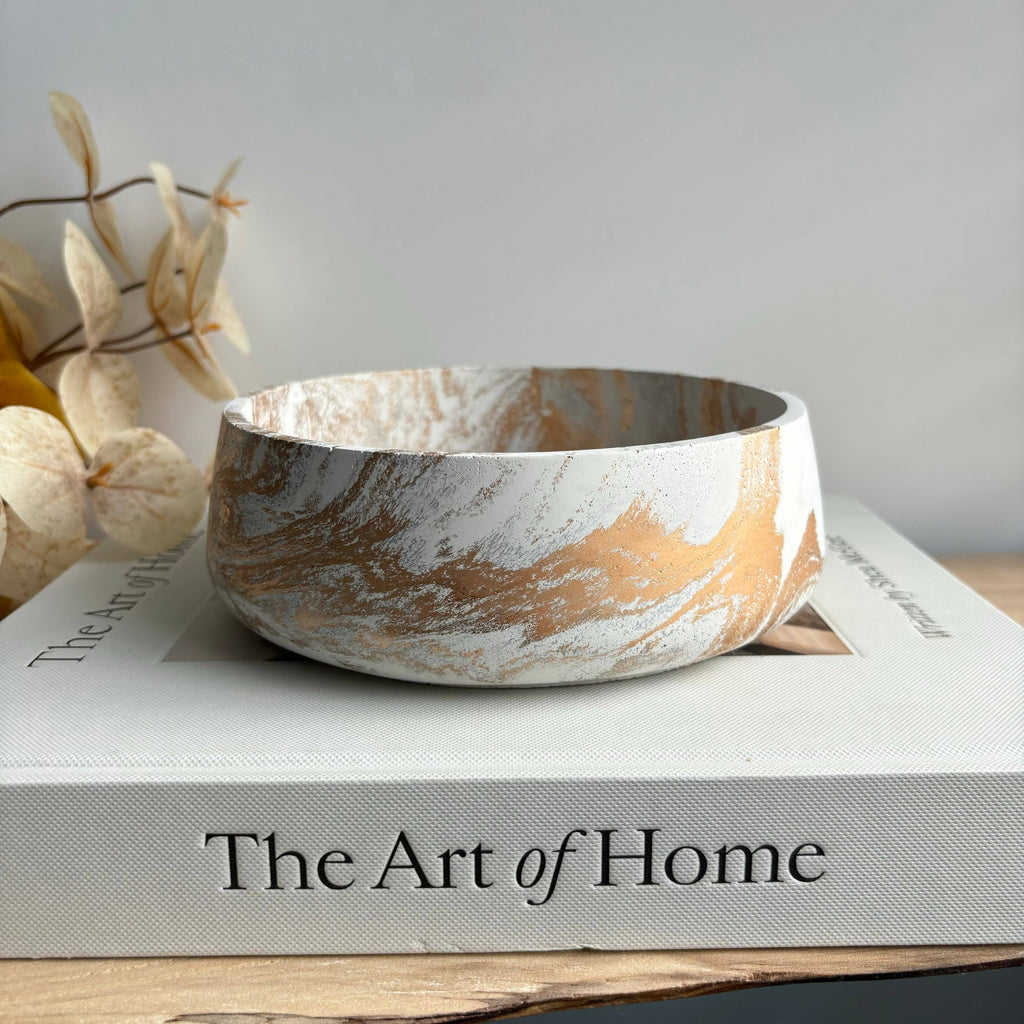 Daza - Decorative Concrete Bowl | Centerpiece Bowl