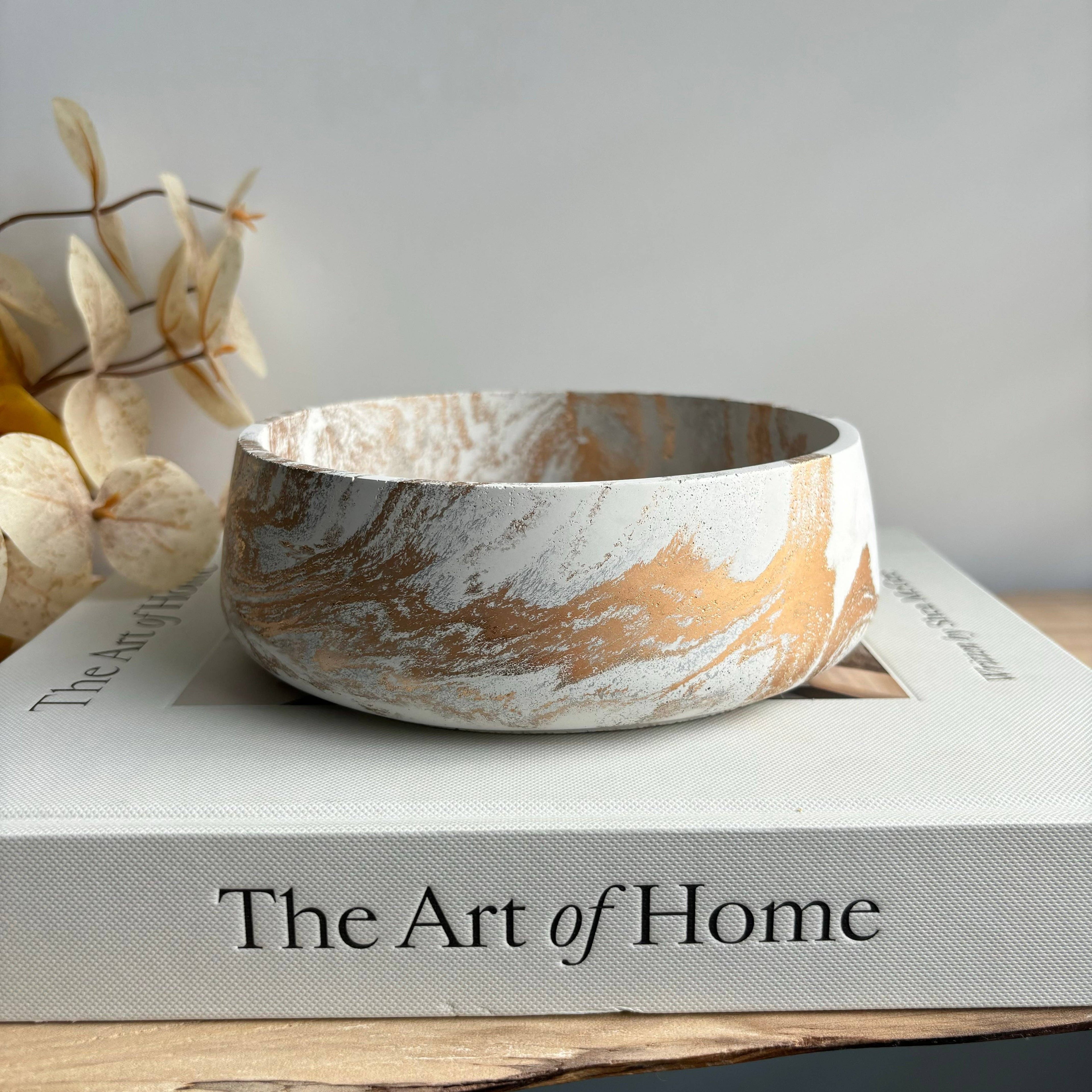 Daza - Decorative Concrete Bowl | Centerpiece Bowl