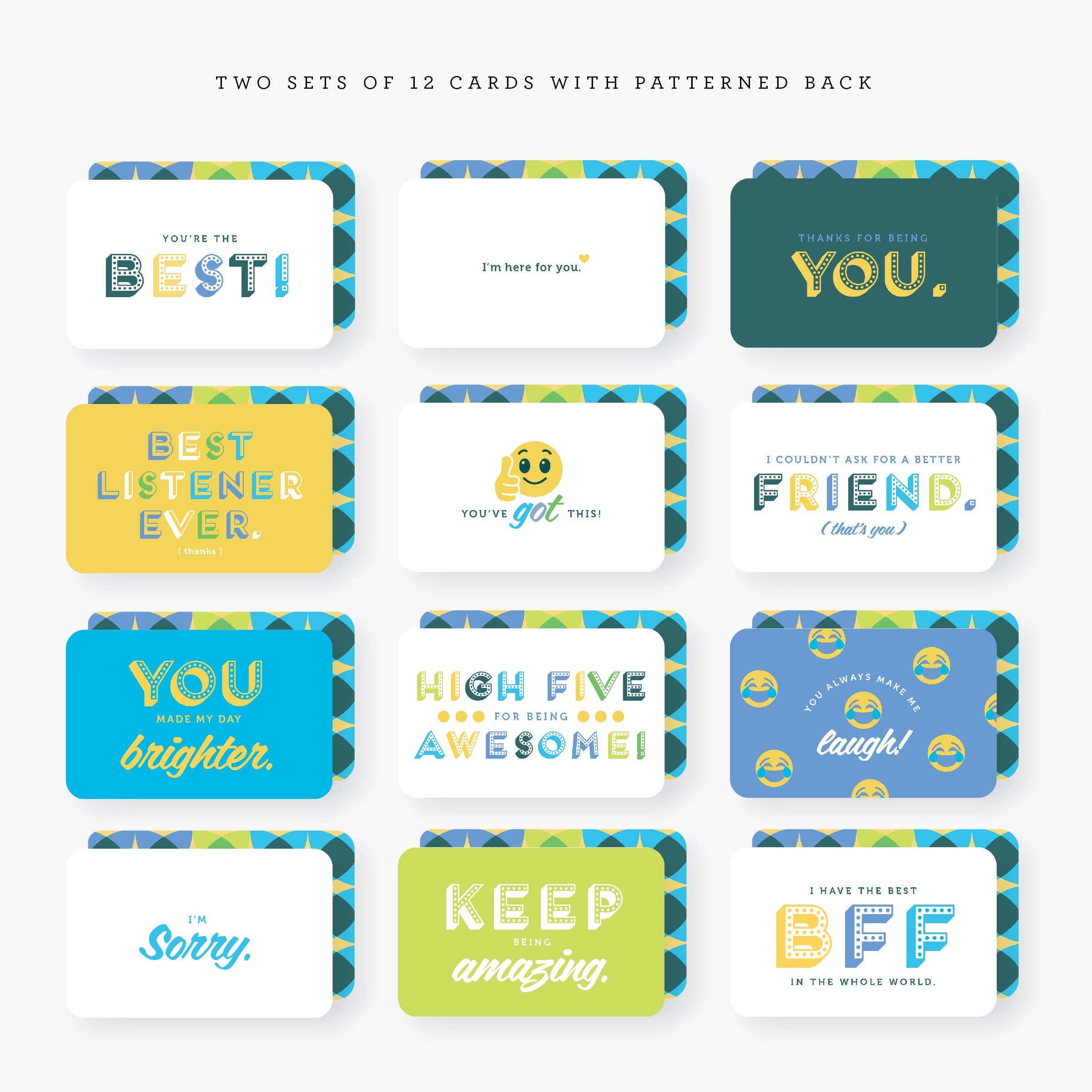 Lunchbox Hopes set of 24 notecards in metal tin
