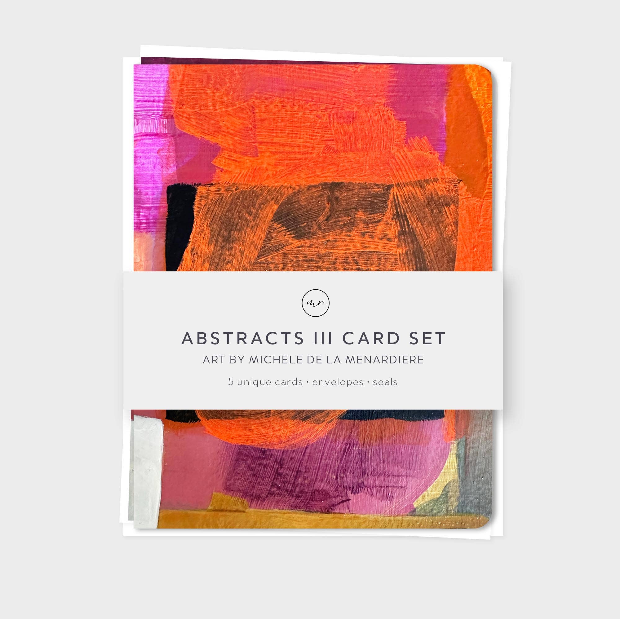 Vibrant Original Art Card Set - Abstracts III (Set of 5)