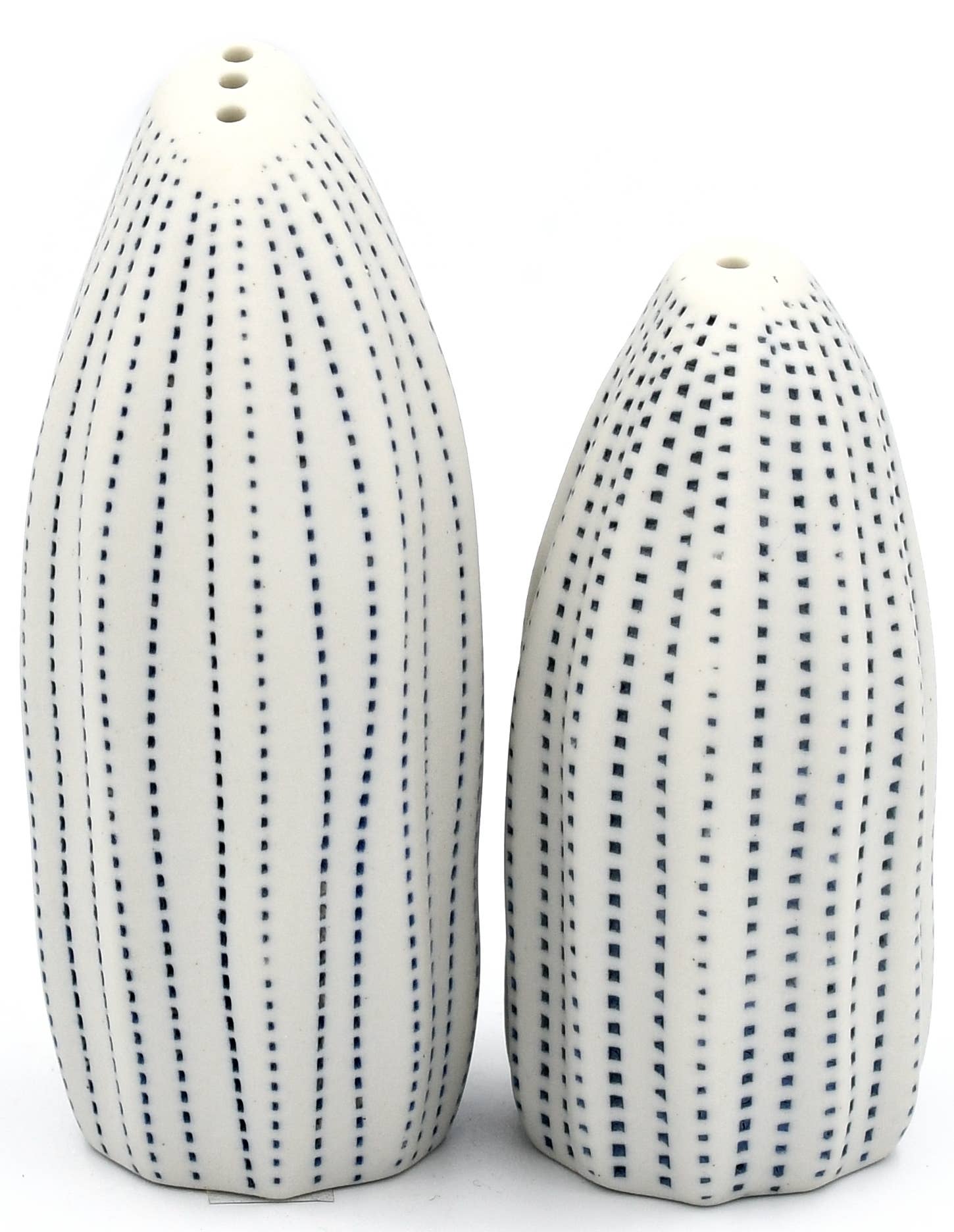 SP069W26 Seda Handcrafted Porcelain Salt and Pepper Shaker Set