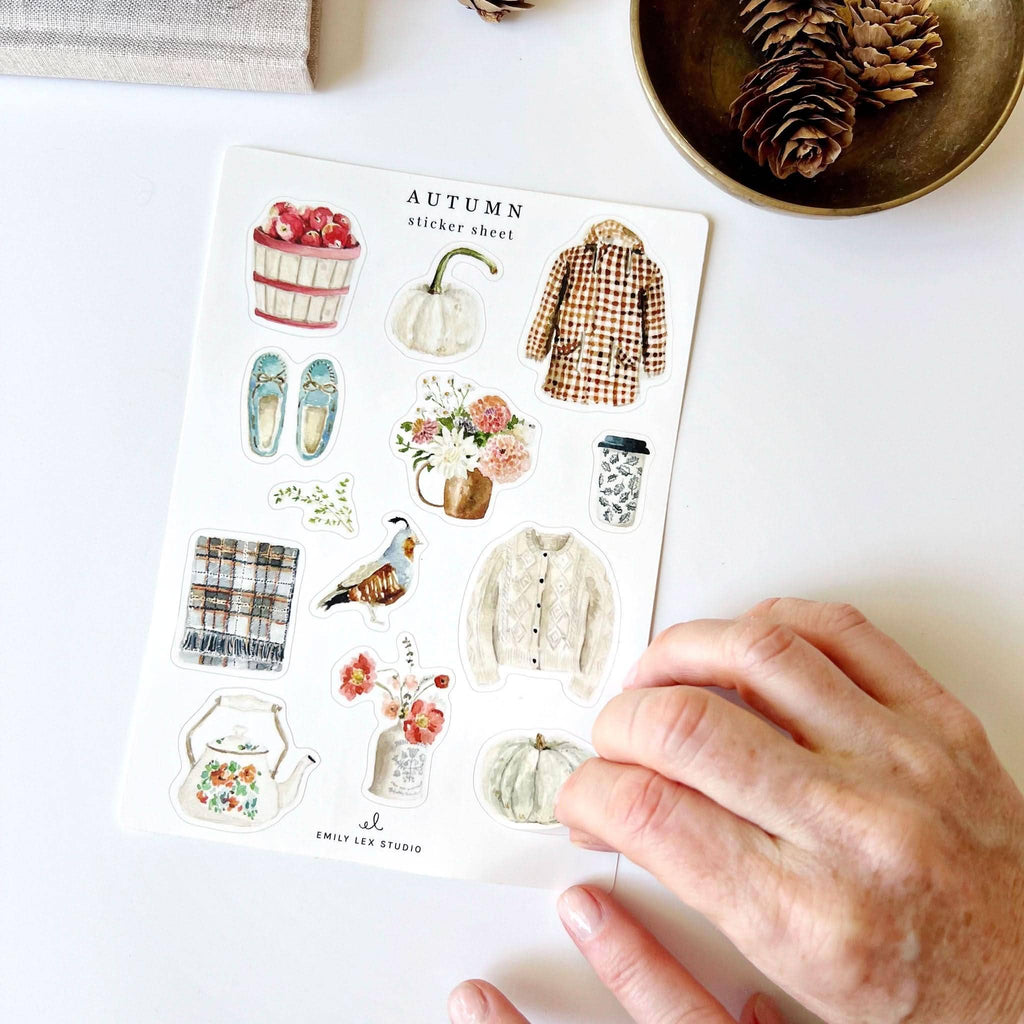 Autumn sticker sheets