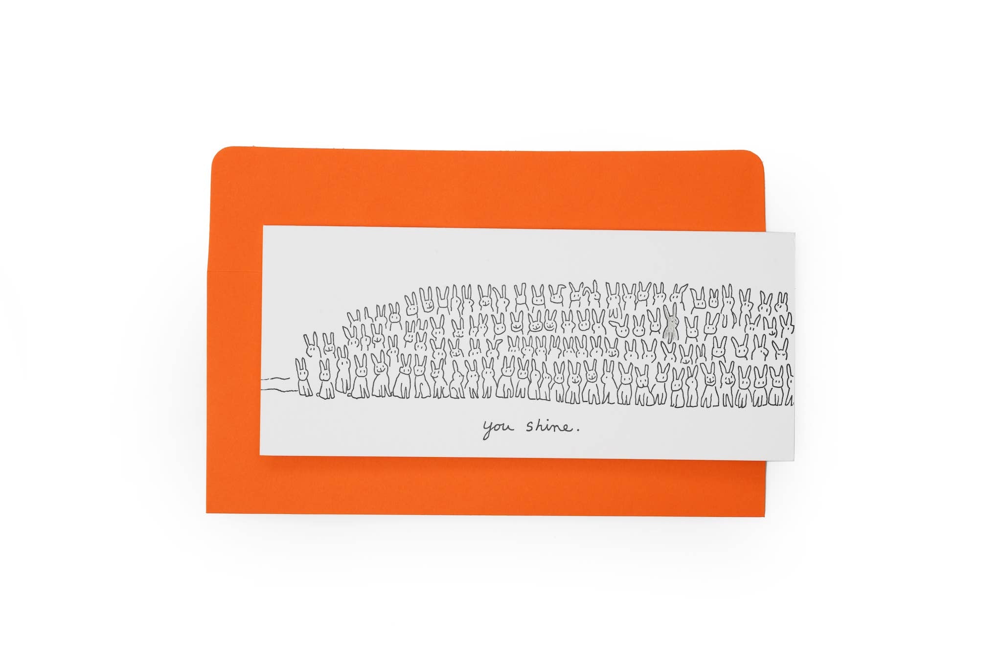 You shine greeting card