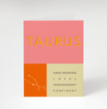 Taurus Zodiac Card