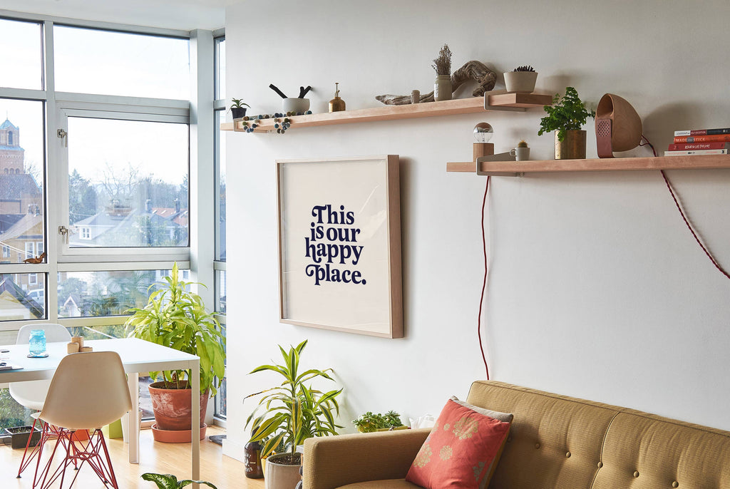 This Is Our Happy Place Print | Colorful Wall Art