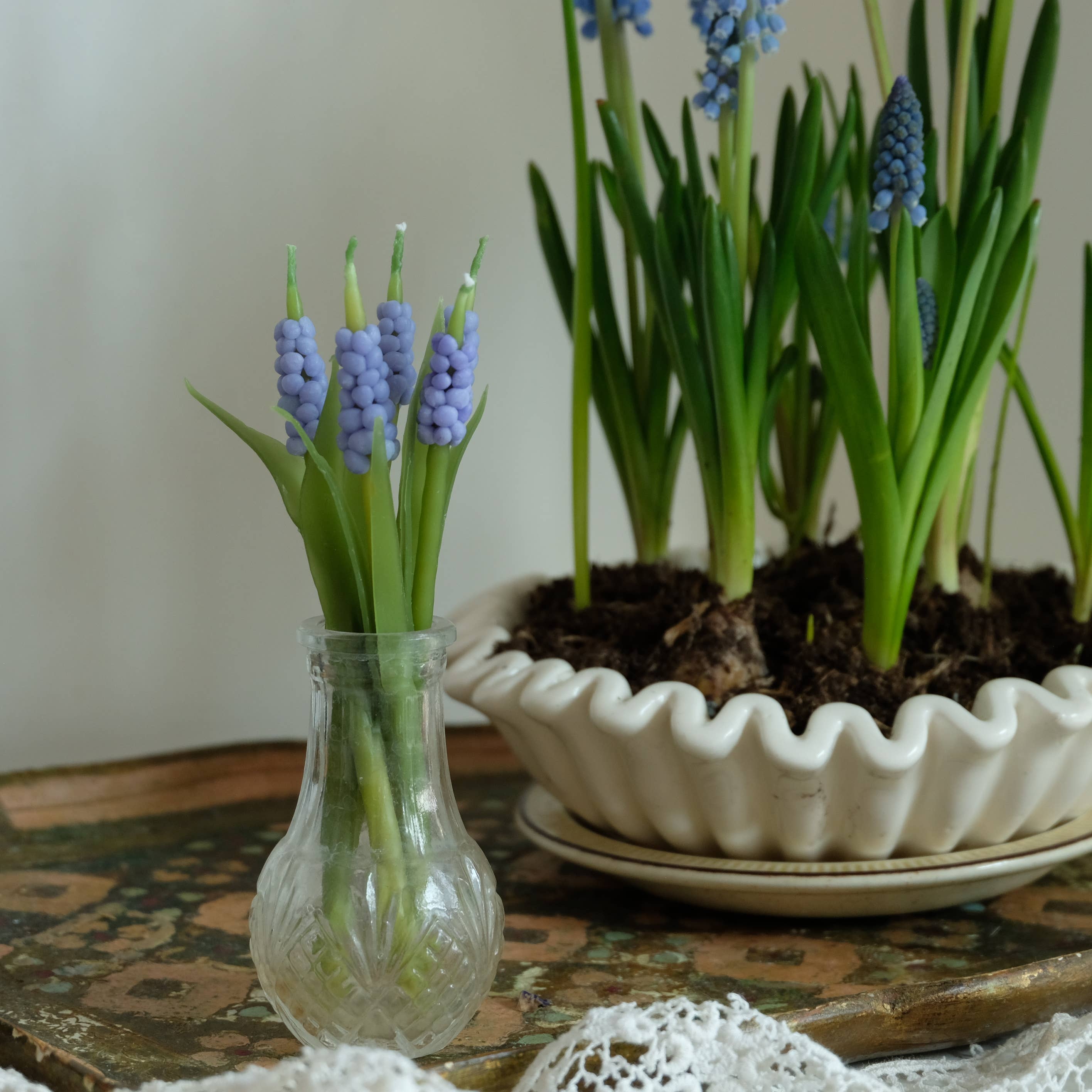 Muscari Flower Birthday Candles – Set of 5