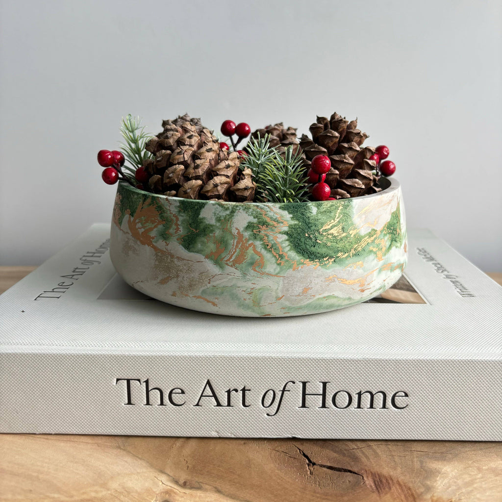 Daza - Decorative Concrete Bowl | Centerpiece Bowl