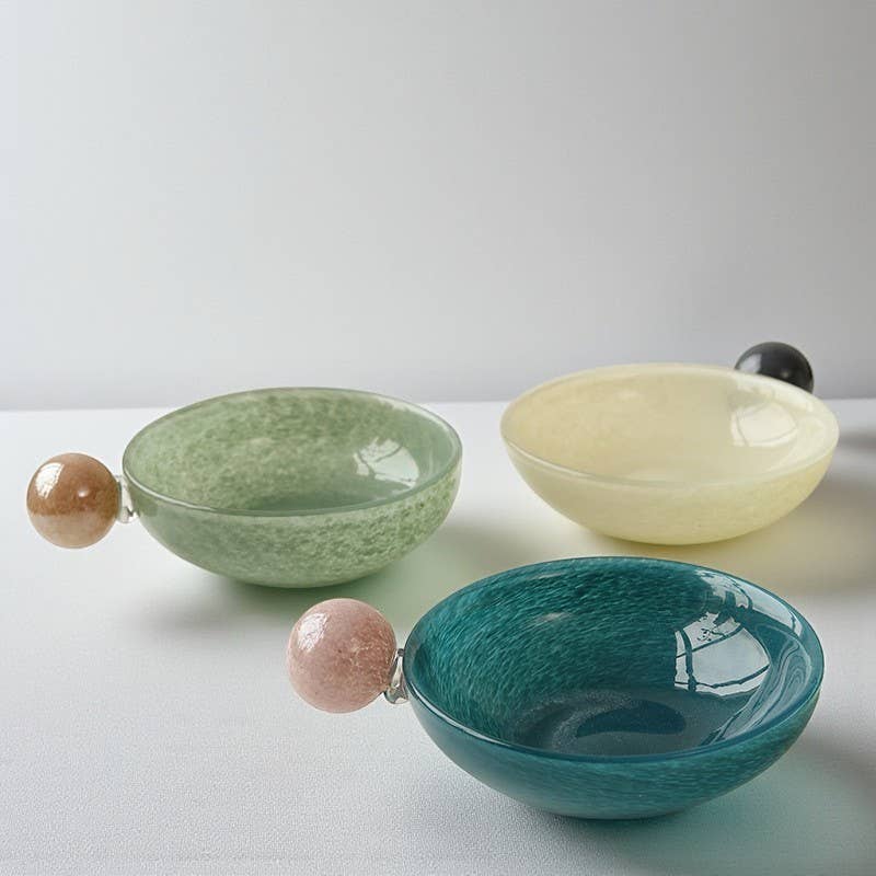 Mini Fruit Plate – Elegant Glass Snack & Dessert Tray