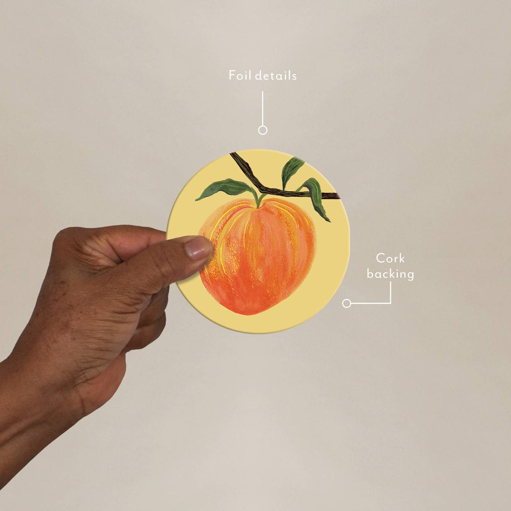 Peach Seedlings Coaster