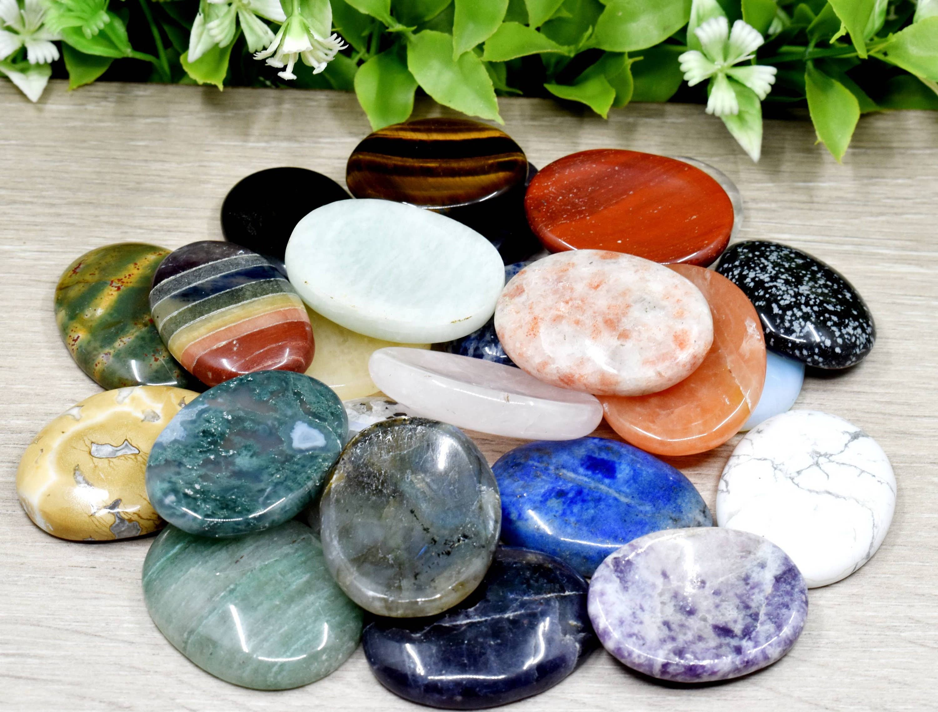 Gemstone Worry Stones | Palm Stone | Thumb Stone