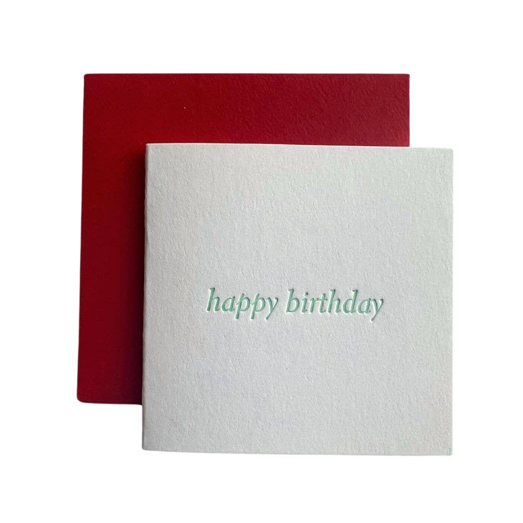 Happy Birthday Text Tiny Card