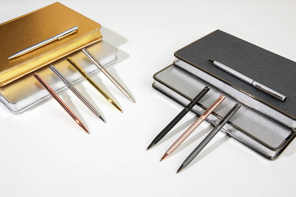 Tube of 12 Palermo pens - Silver Vintage