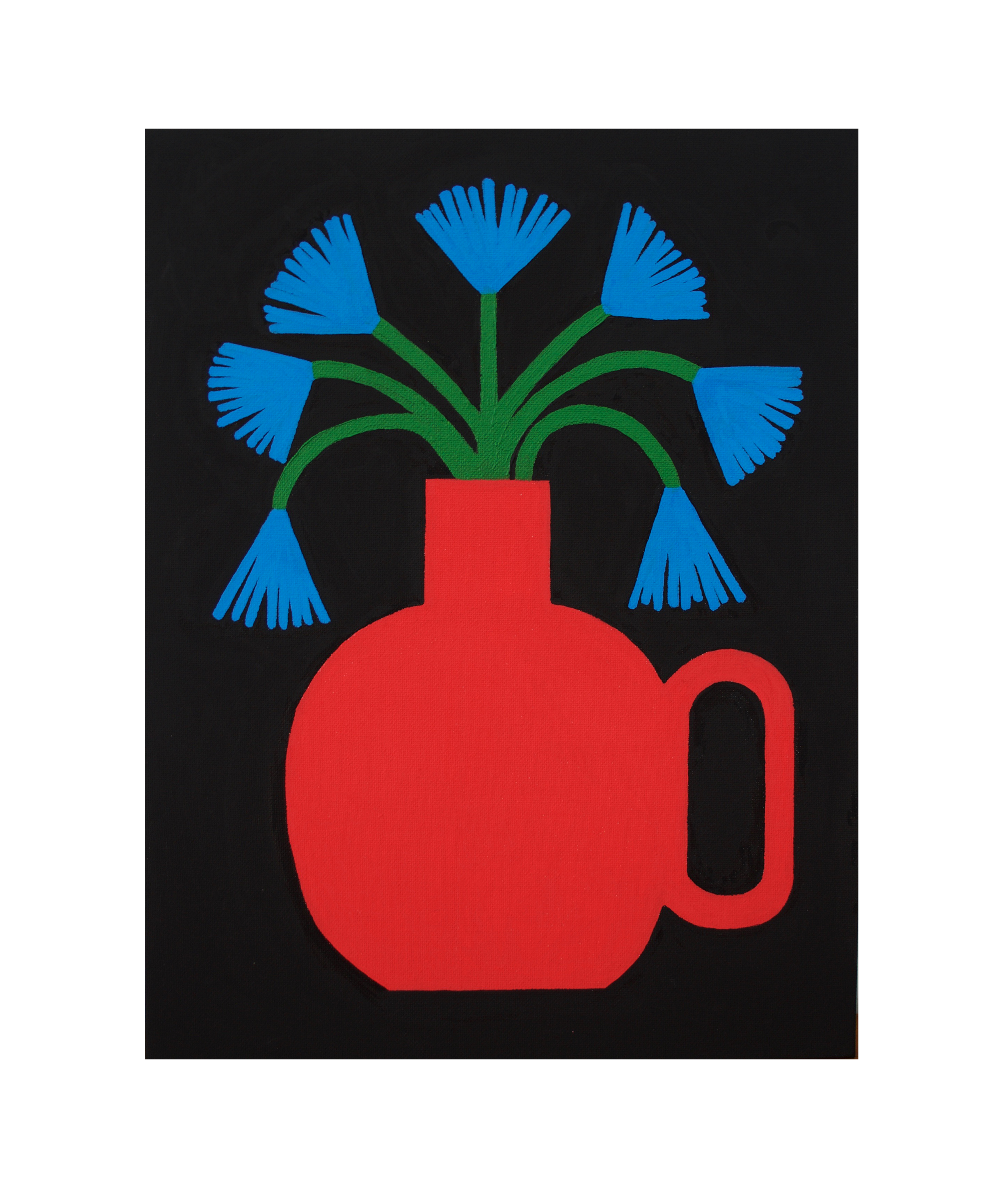 Blue Flowers Art Print