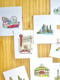 Chicago Watercolor Postcard pack