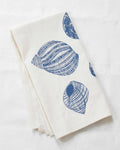 Periwinkle Shell Tea Towel - Organic Cotton - Blue-violet