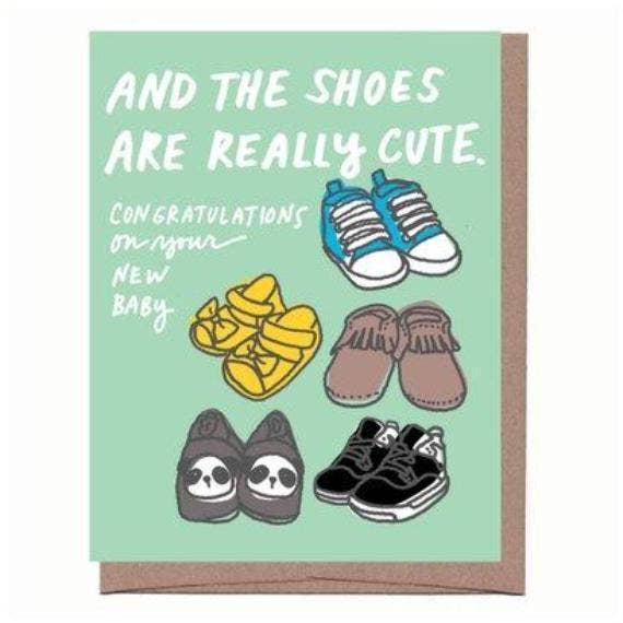 Baby Shoes Greeting Card