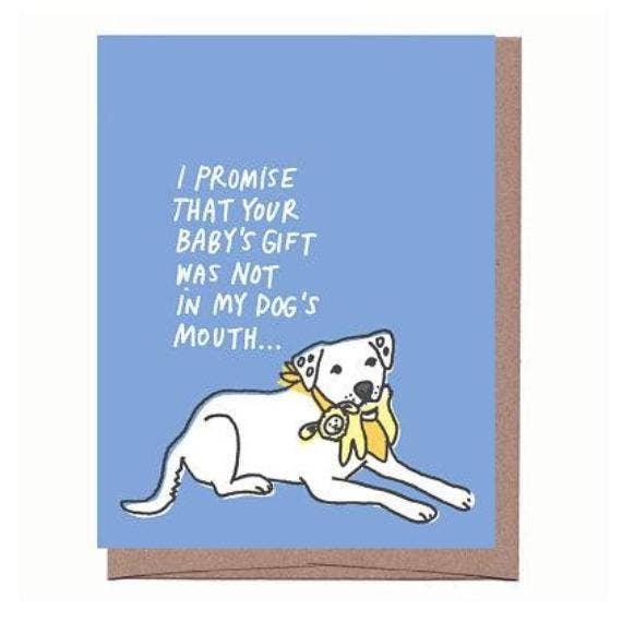 Dog Gift New Baby Greeting Card