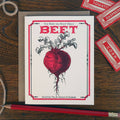 Vintage Beet Seed Pack Card