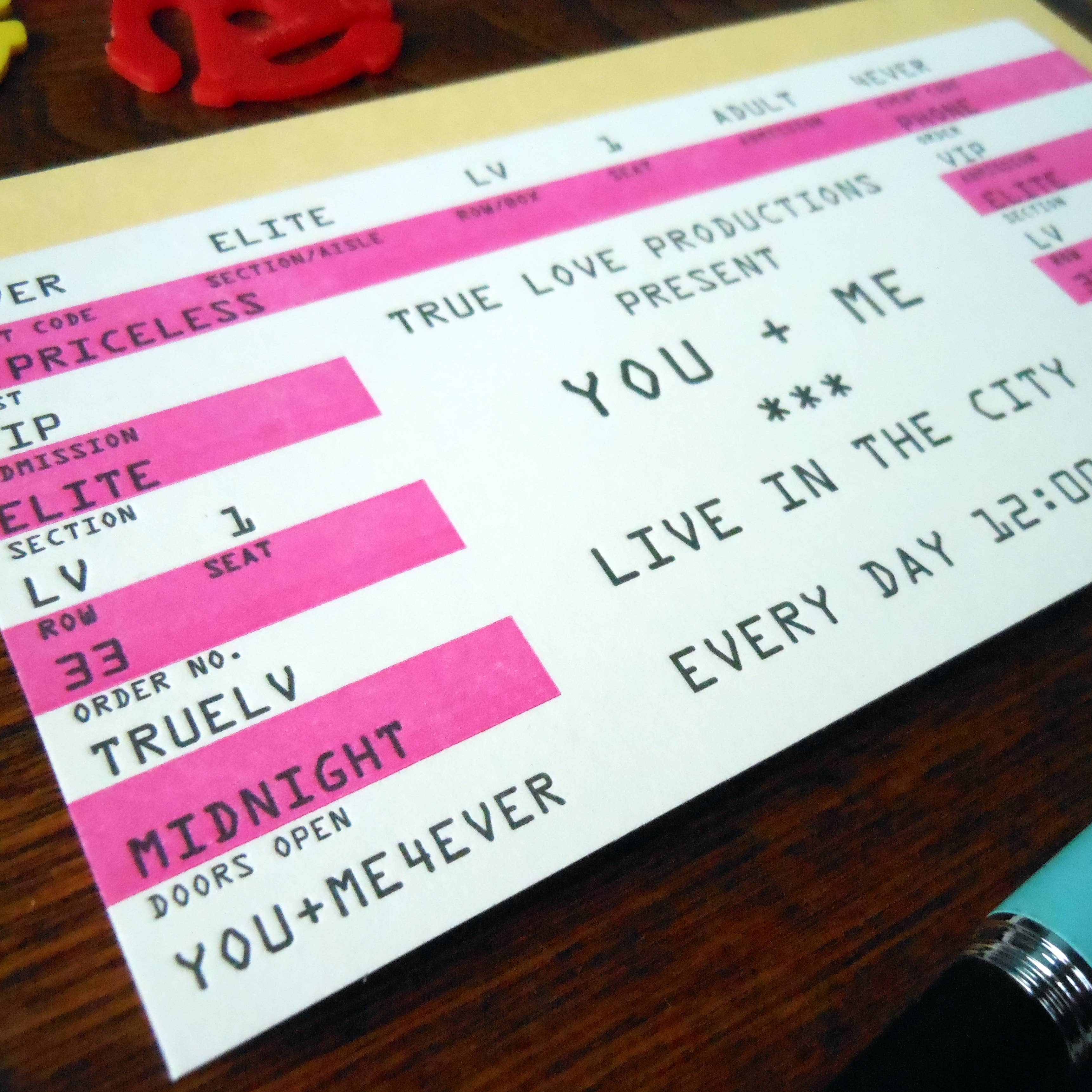 Love Rock Ticket