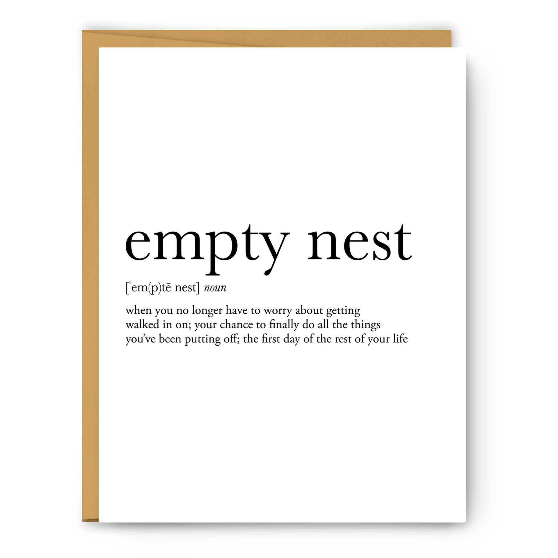 Empty Nest Definition - Everyday Card