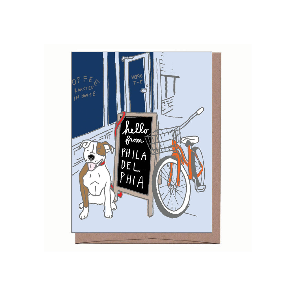 City/State Coffee Shop Greeting Card