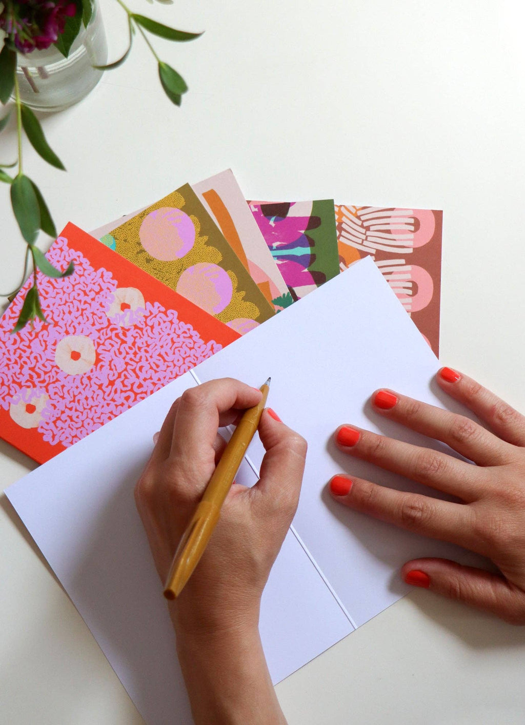 Cascade, folded card pack