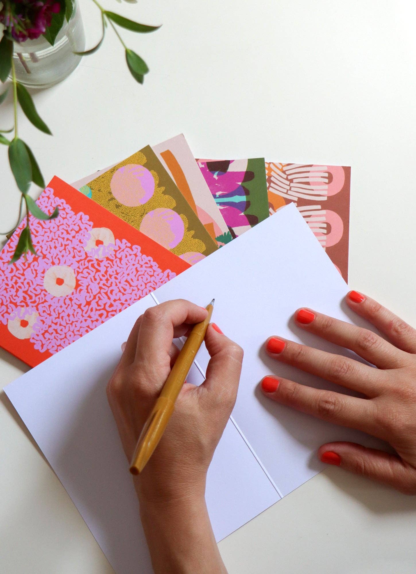 Cascade, folded card pack