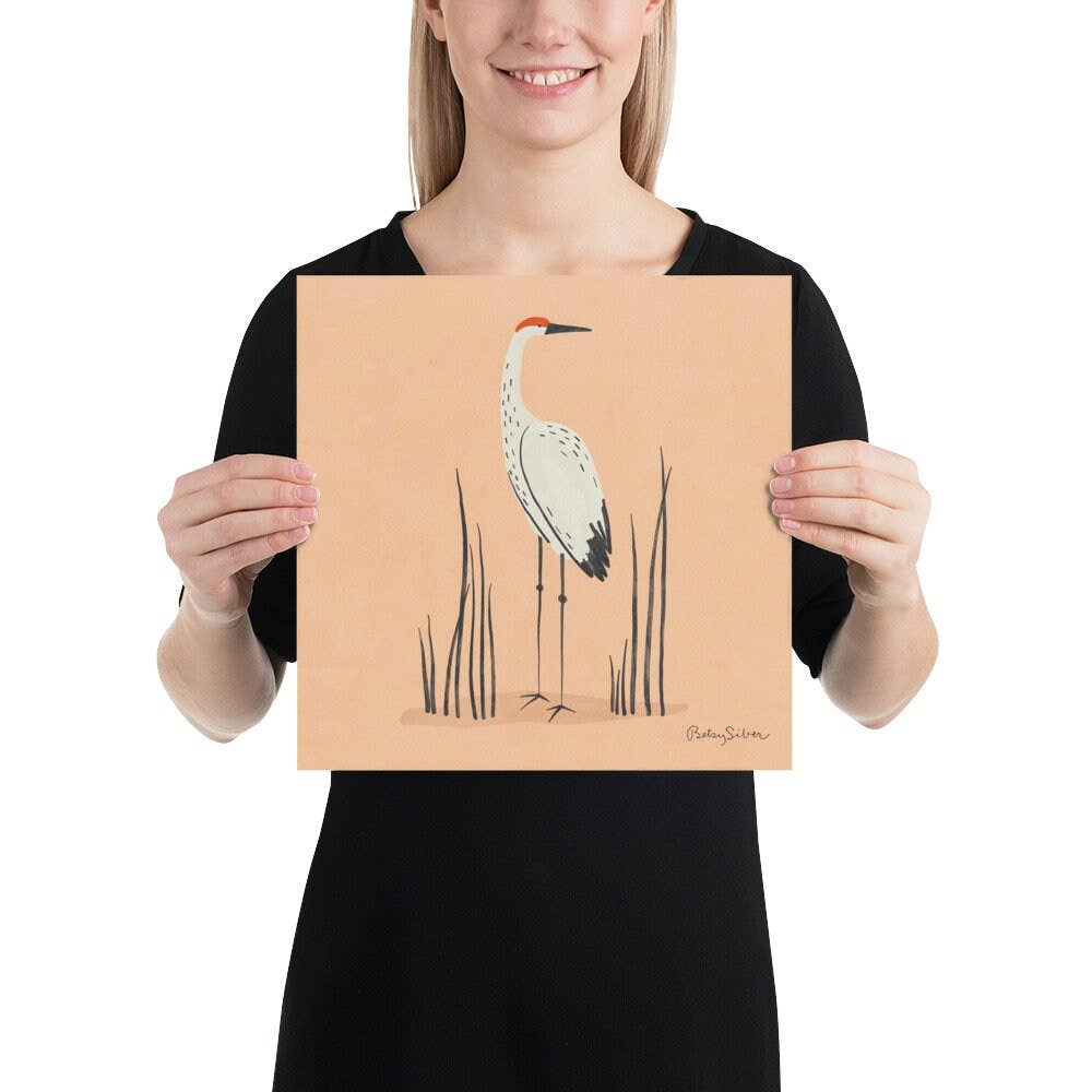 Sandhill Crane Art Print