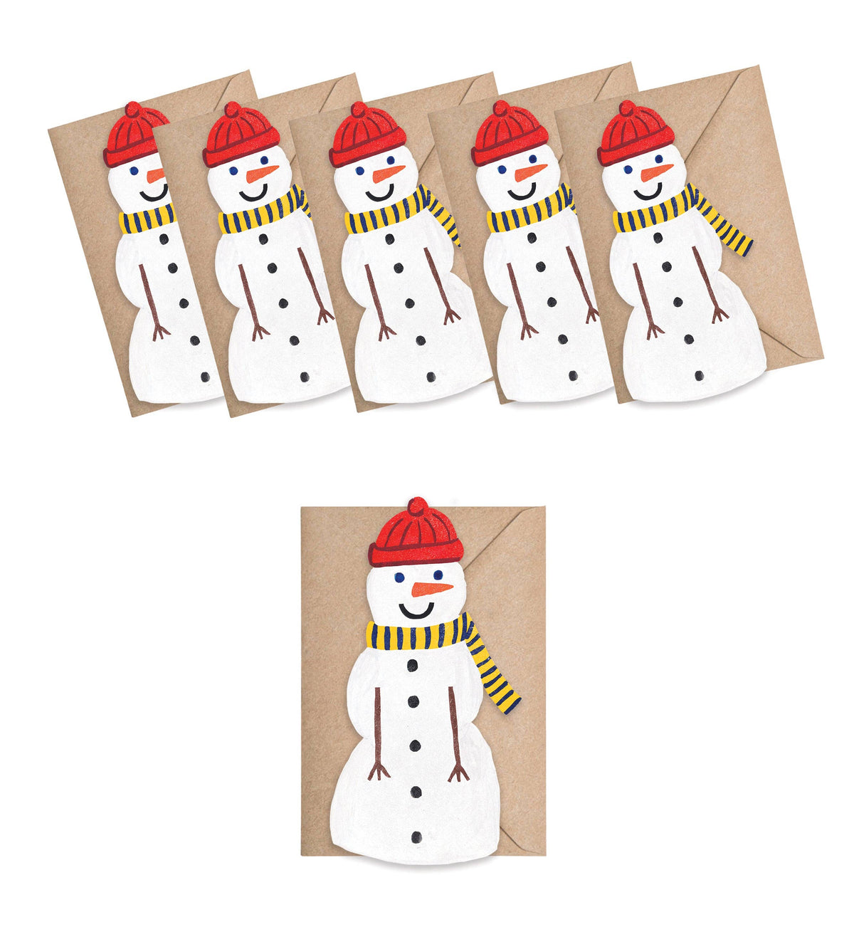 Snowman Mini Cards - Box of 6