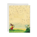 Richard Scarry Bunny and Dandelion greeting card
