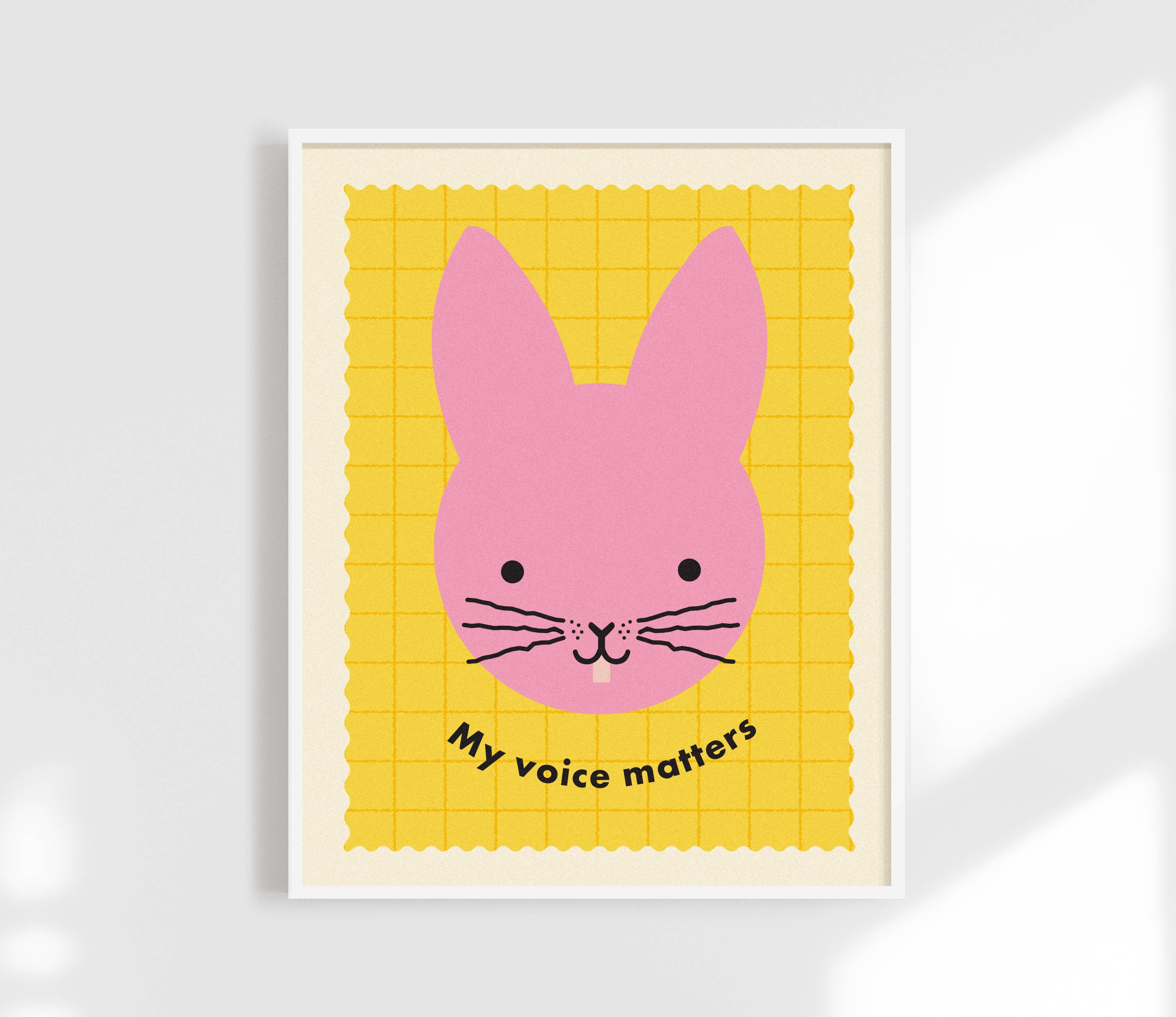 My Voice Matters Print  - Kids Animal Affirmation Art