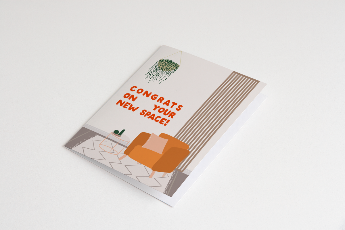 New Space Housewarming Greeting Card