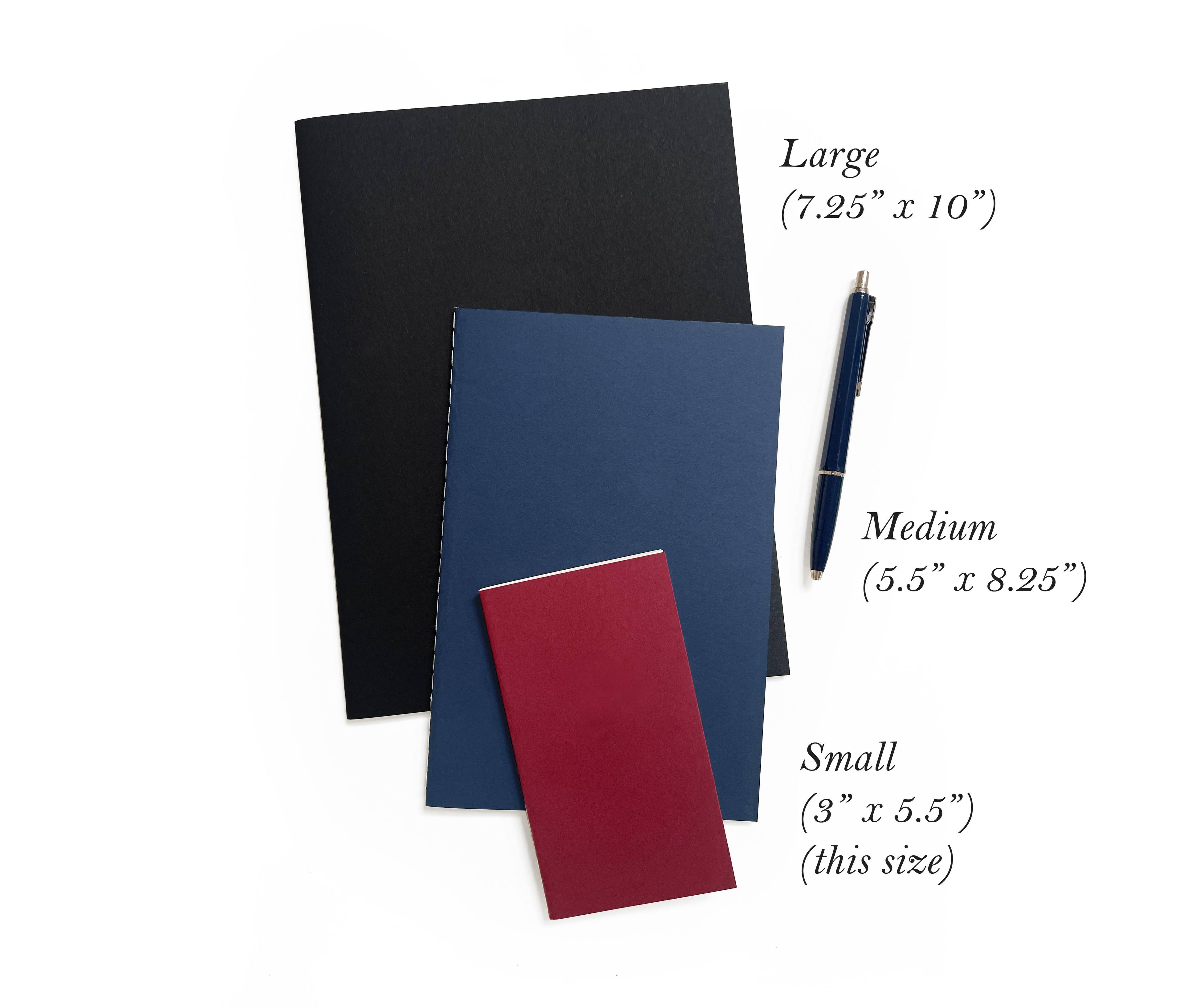 Blank Mini Saddle Stitch Notebooks | Stitched Booklets: Persimmon