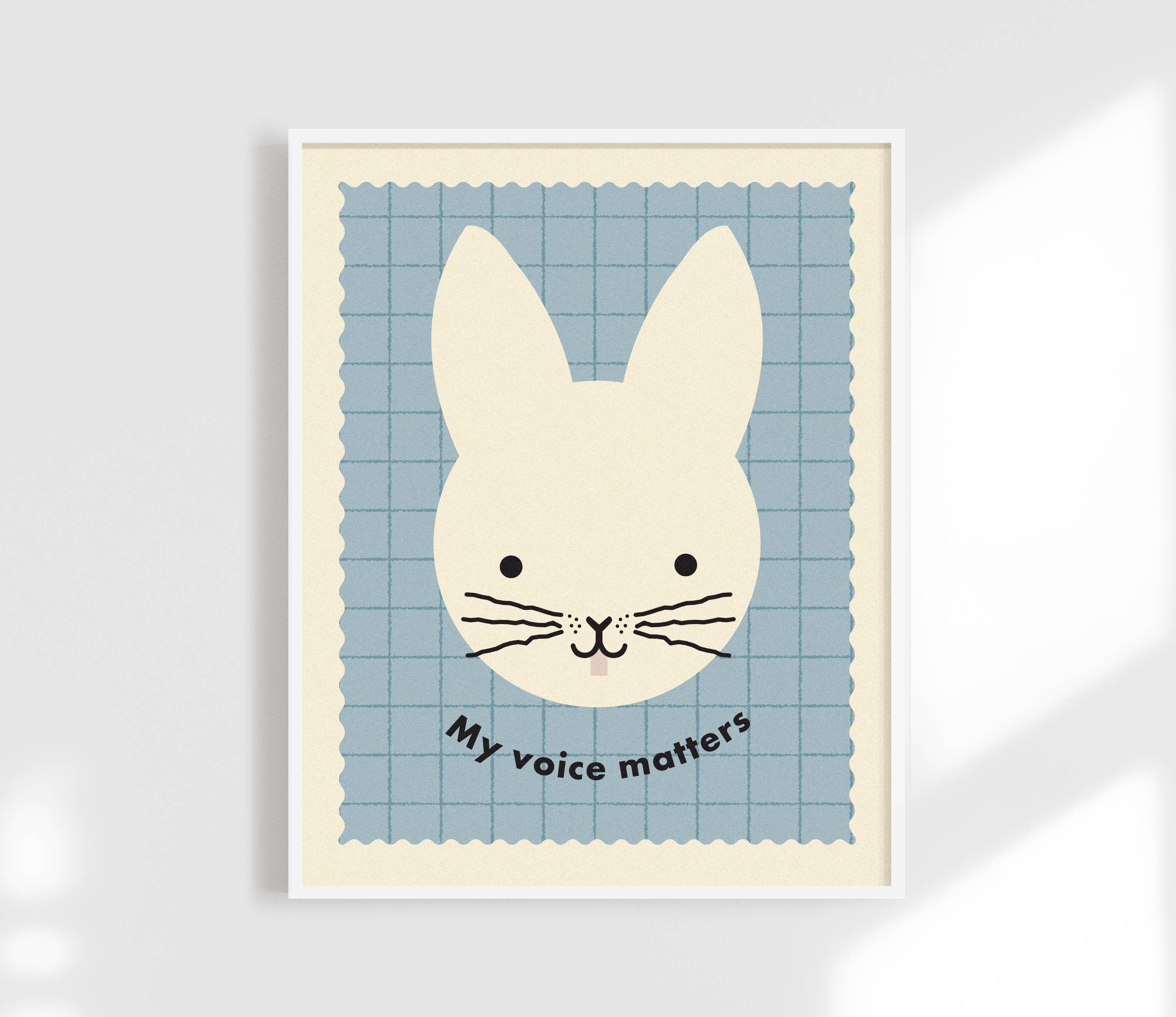 My Voice Matters Print  - Kids Animal Affirmation Art