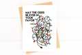 Tangled Lights Funny Christmas Card Holiday Card
