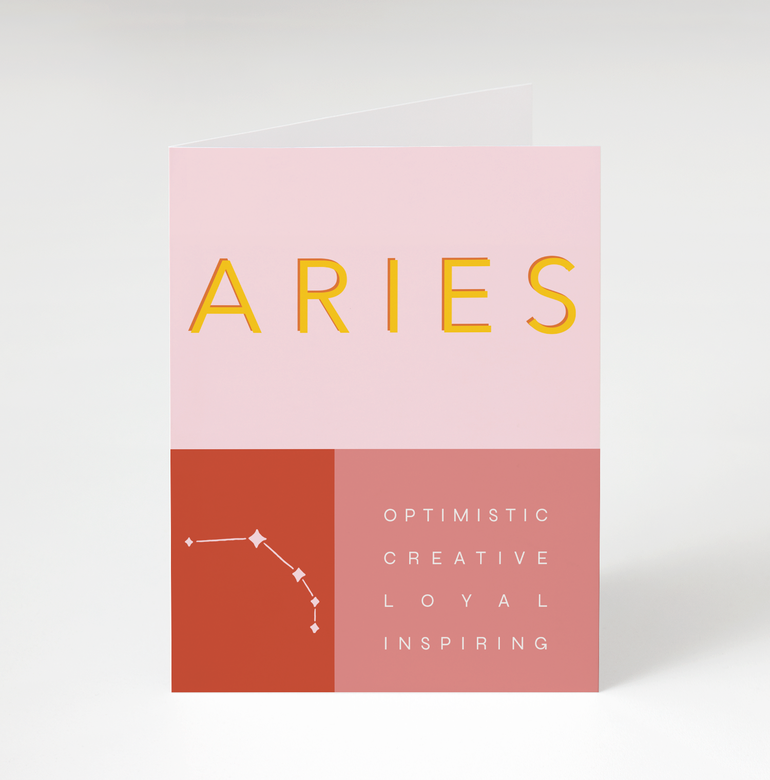Aries Zodiac Card