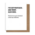 Emotional Support Undies - Sympathy card