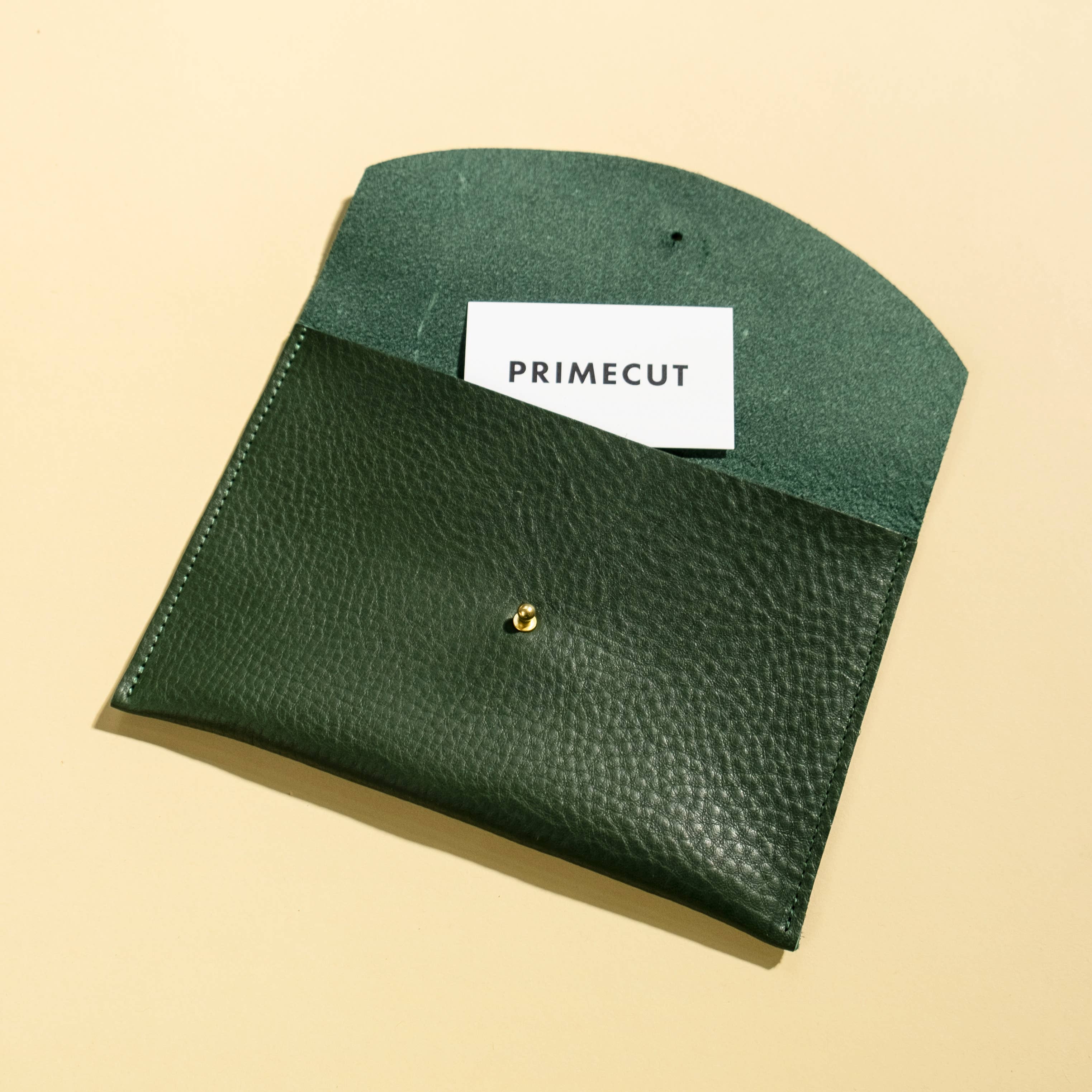 Envelope Pouch - Kelp Leather