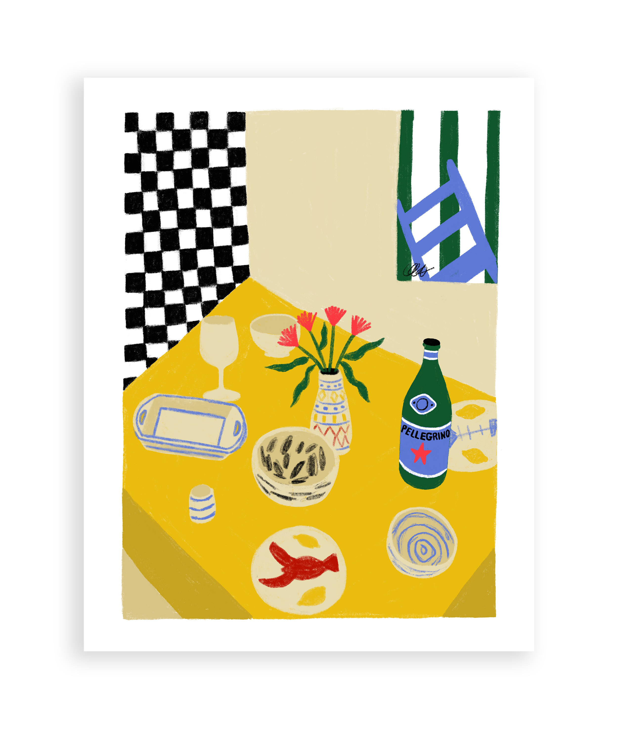 Dining Table Art Print