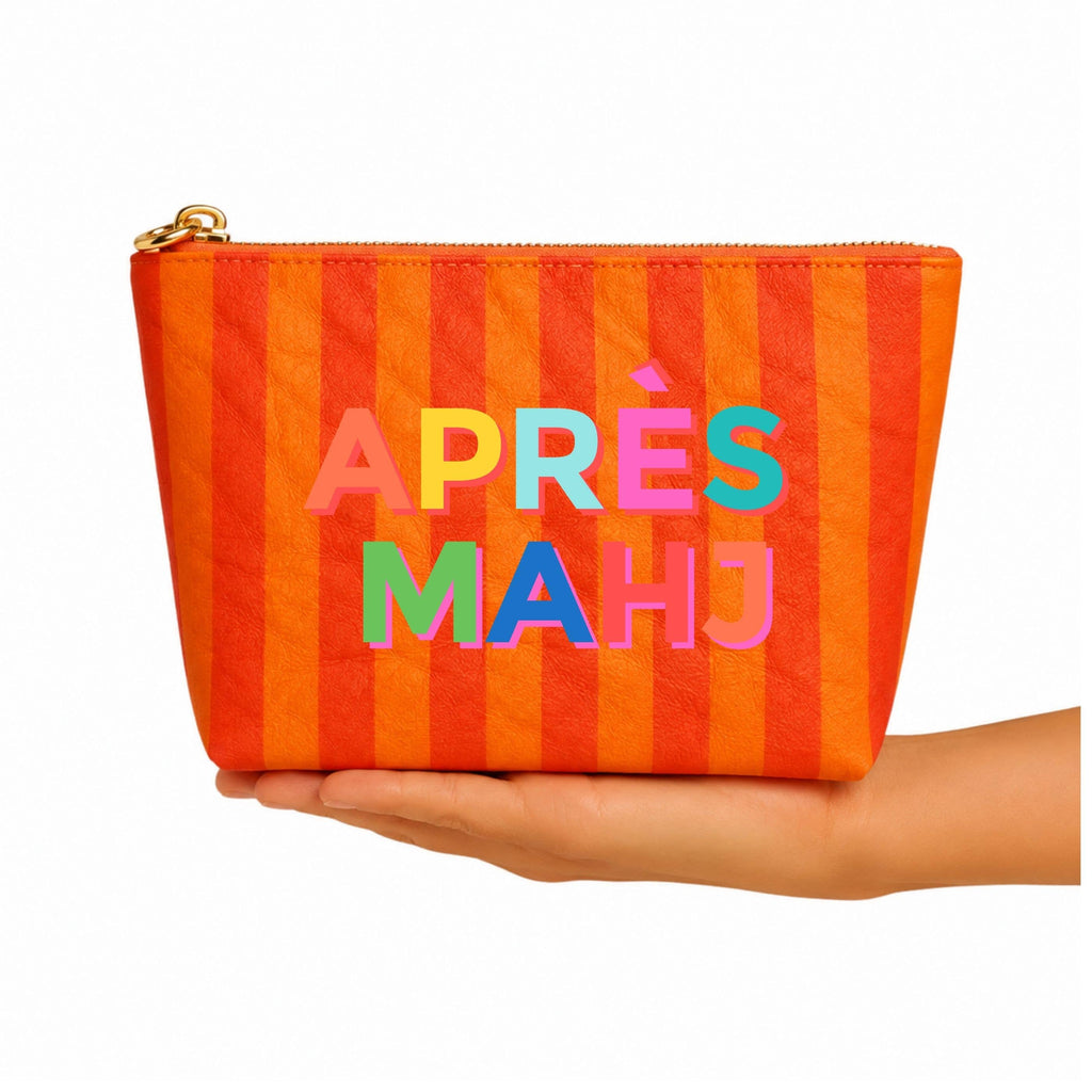 Apres Mahj Leather Bag pouch Mahjong gift cosmetic bag
