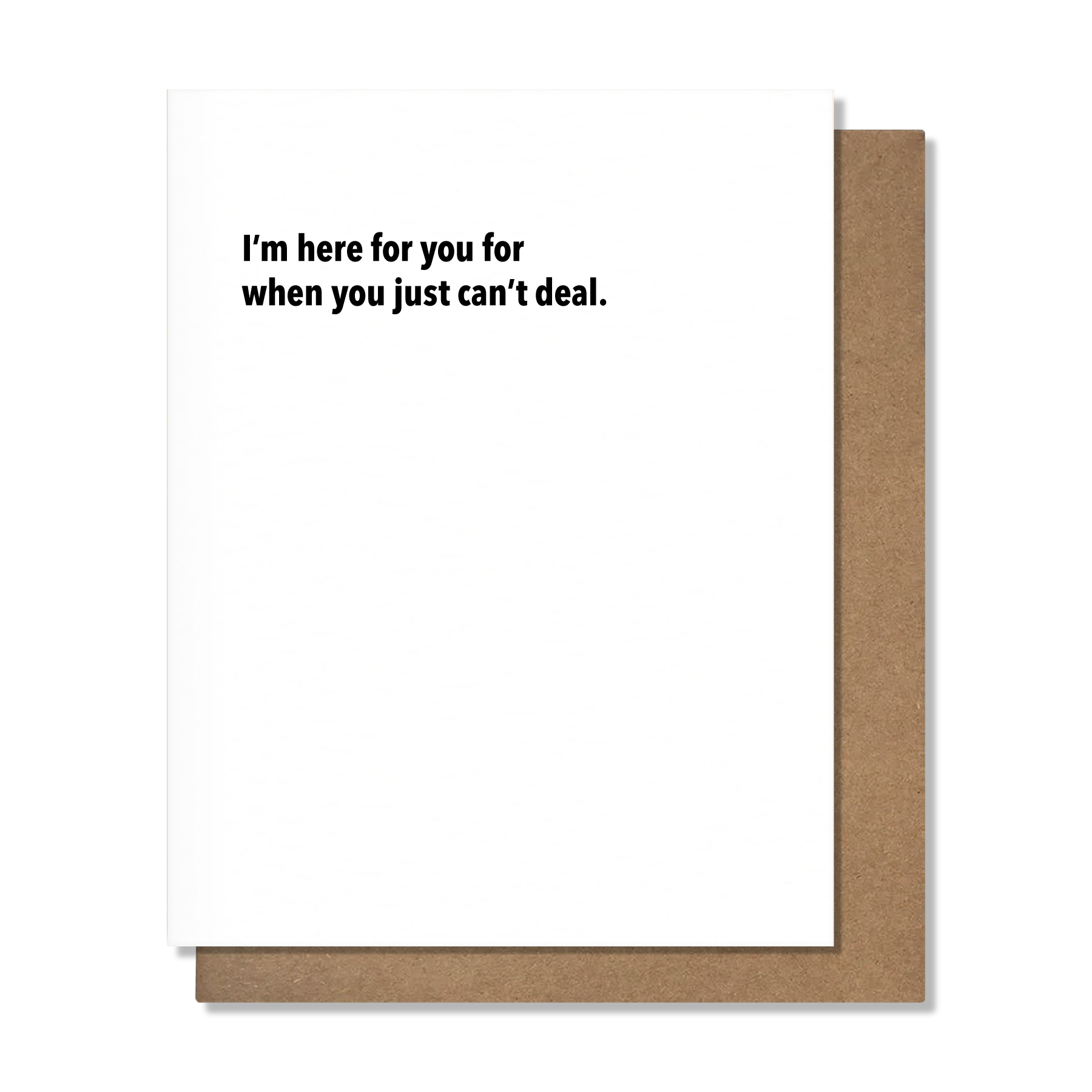 Just Can’t - Empathy Card