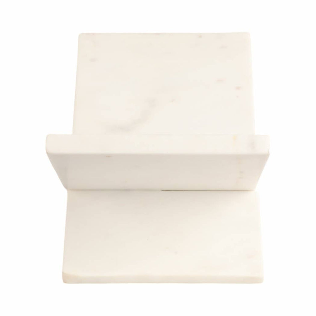 Bookstand - White Marble Decorative Sturdy And Chic, 14 in.