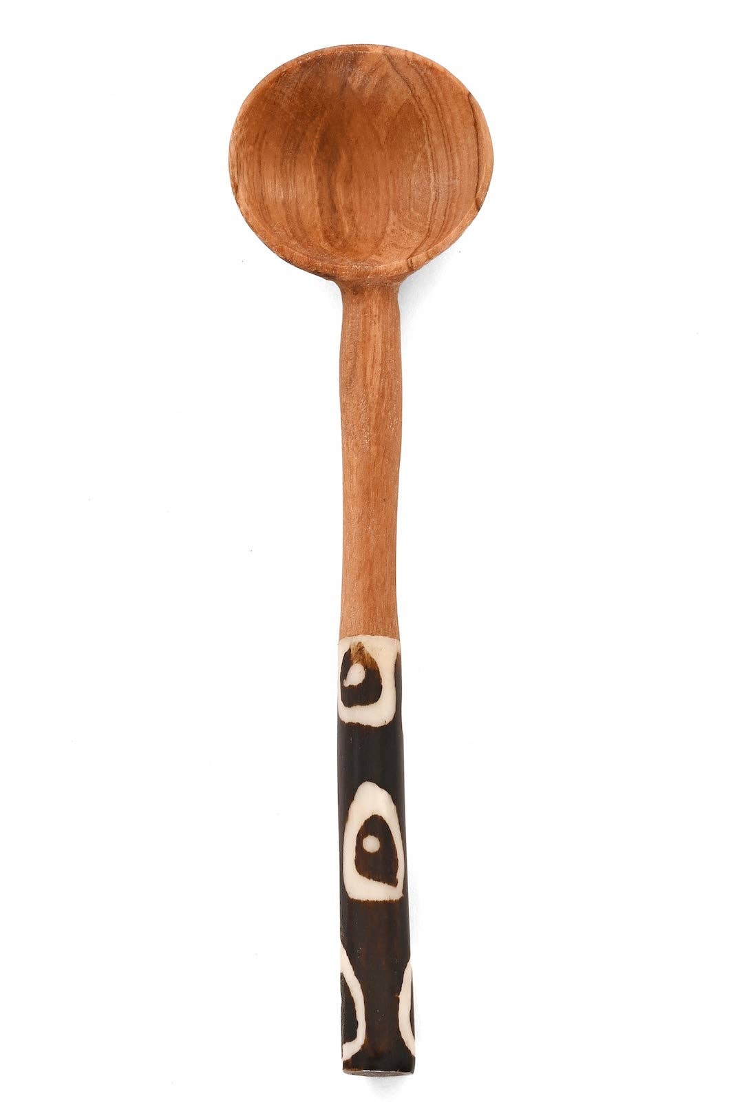 Hand Carved African Olive Coffee Spoon