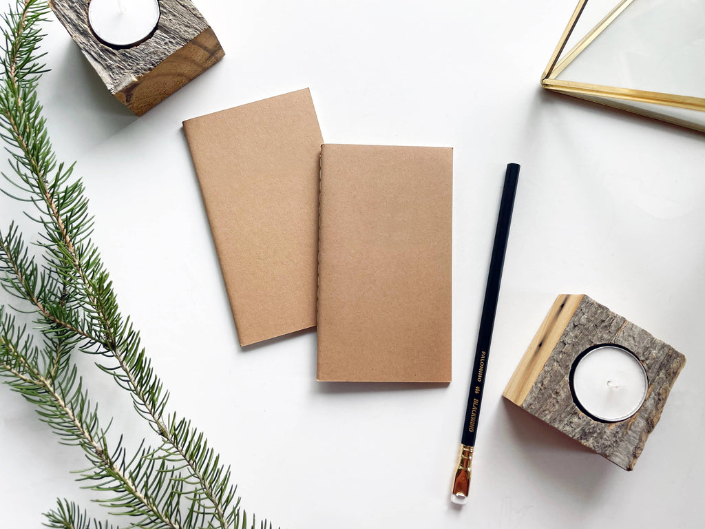 Blank Mini Saddle Stitch Notebooks | Stitched Booklets: Burgundy