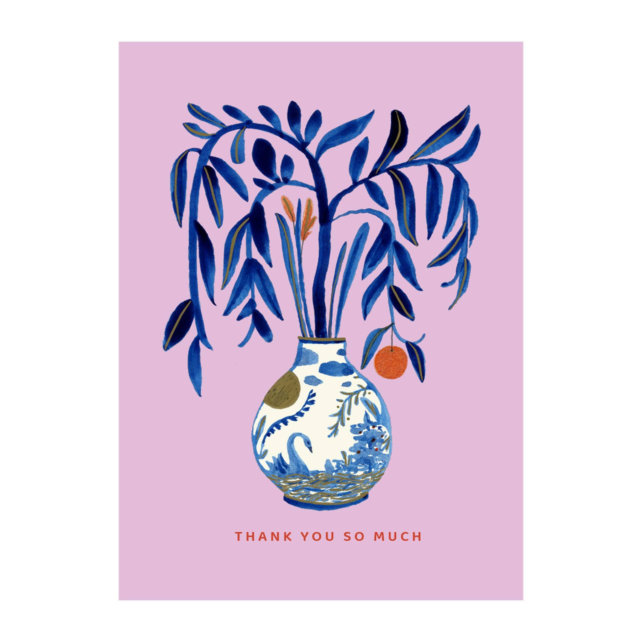 Swan Vase / Boxed Thank You Note Cards