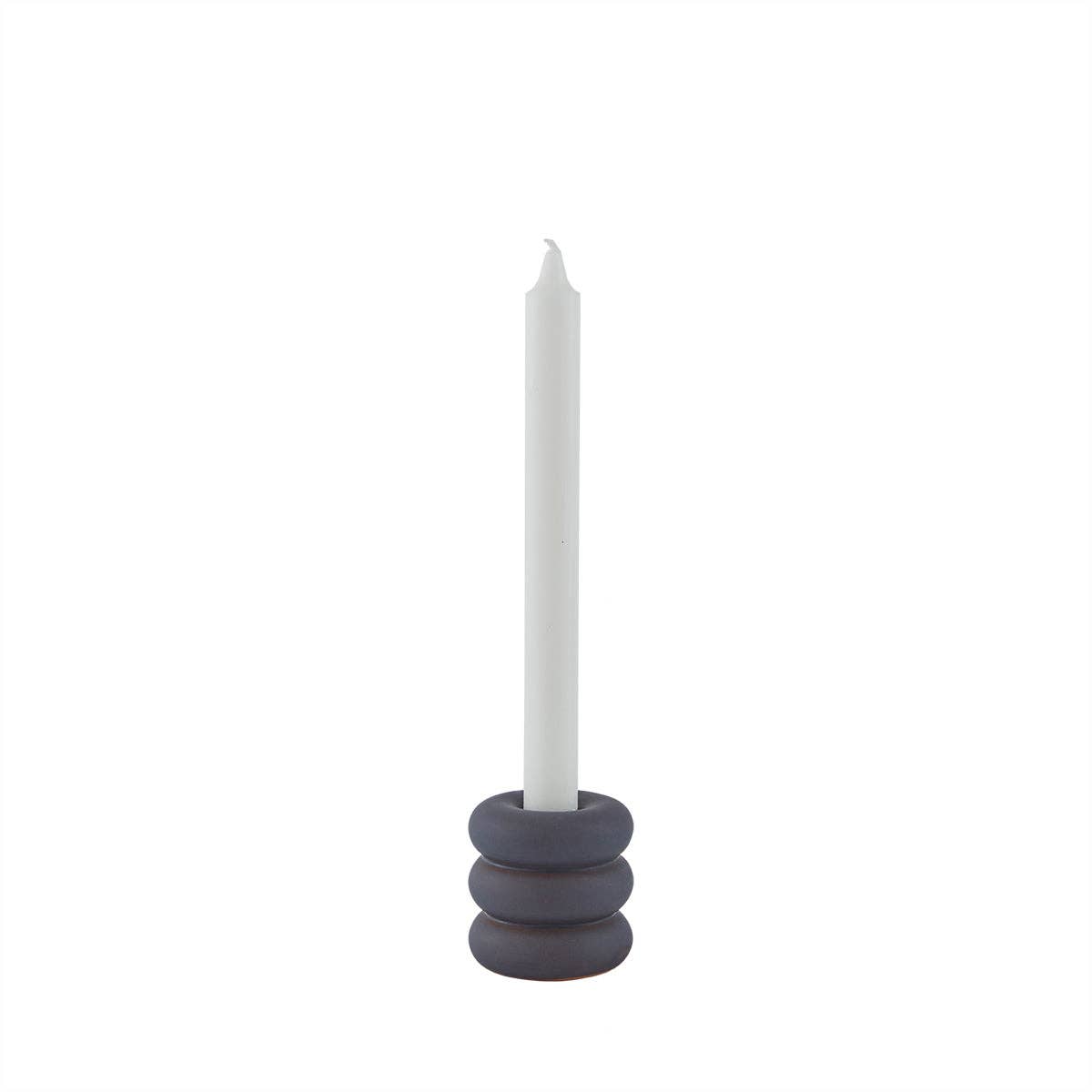 Savi Ceramic Candleholder Midnight Blue - High