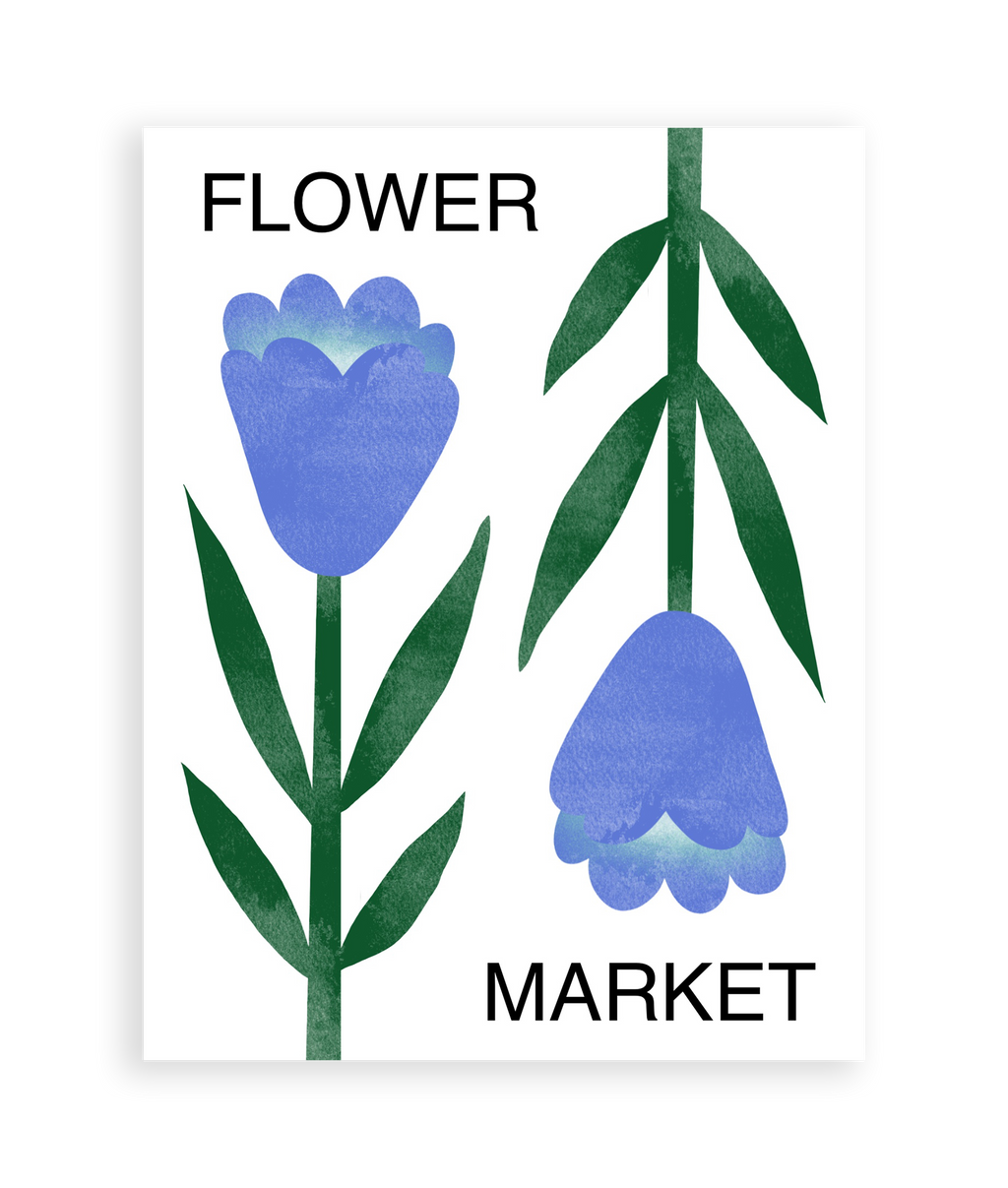 Flower Market Art Print