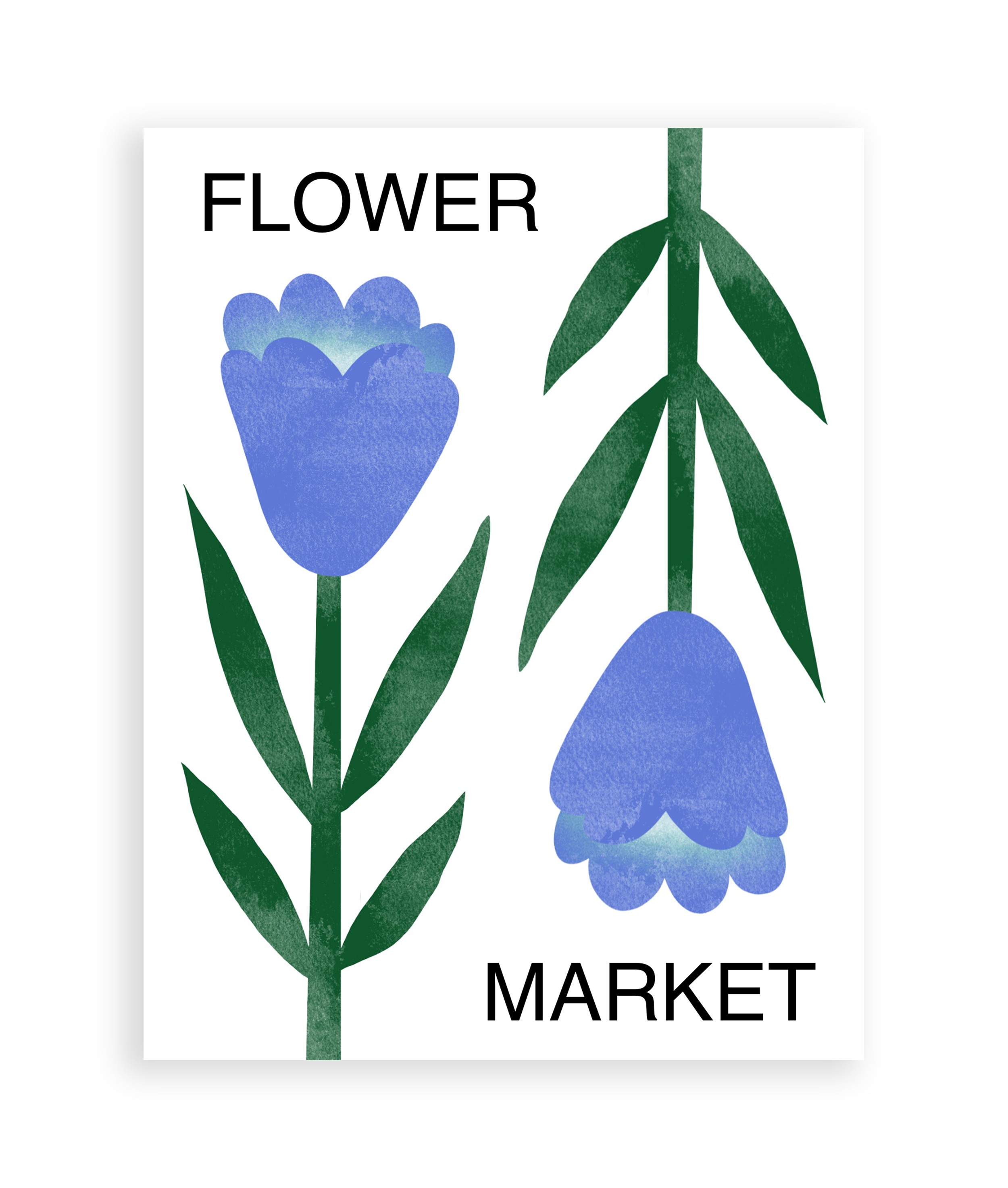 Flower Market Art Print