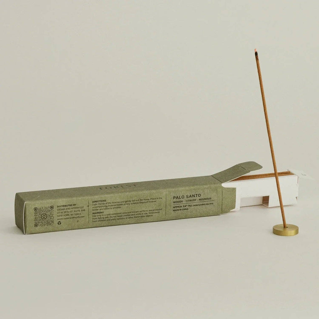 Palo Santo Incense Stick Set  – 30 Sticks With Brass Holder