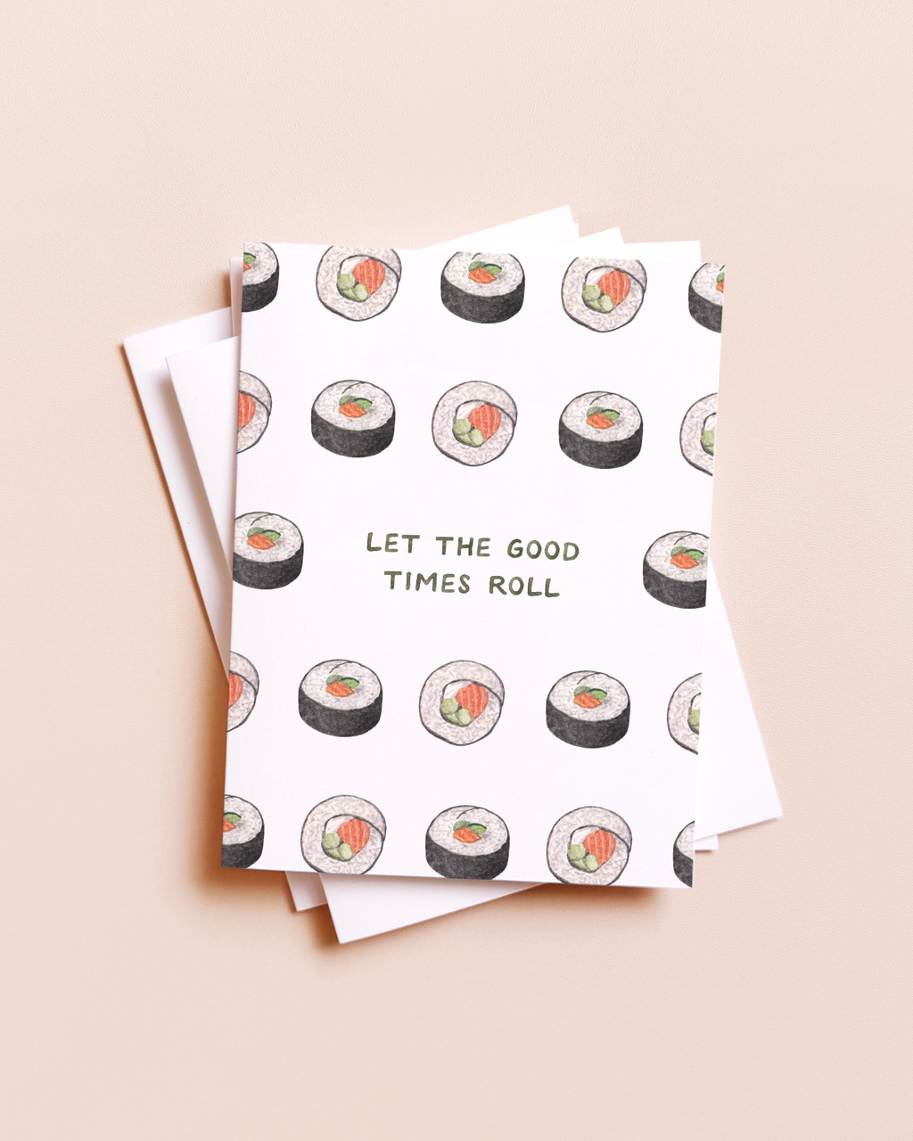 Good Times Roll Sushi — Asian Food Birthday Card